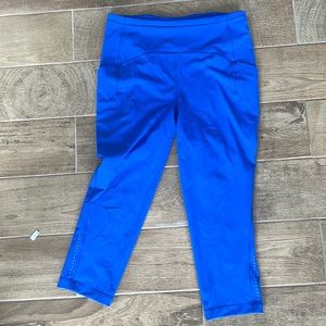 Lululemon, blue size 10 crop leggings, gently used- like new condition